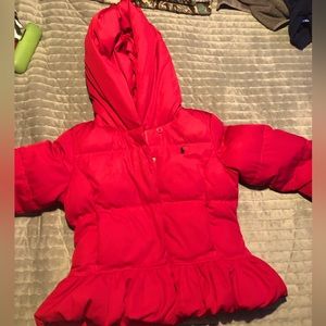 Girls ralph Lauren puffer coat. Cute, warm and in great condition